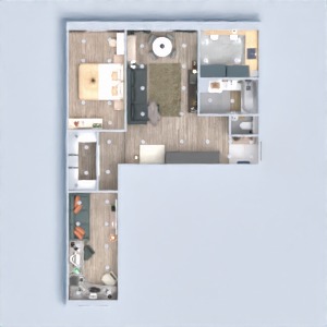 floorplans apartment bedroom living room kitchen office 3d